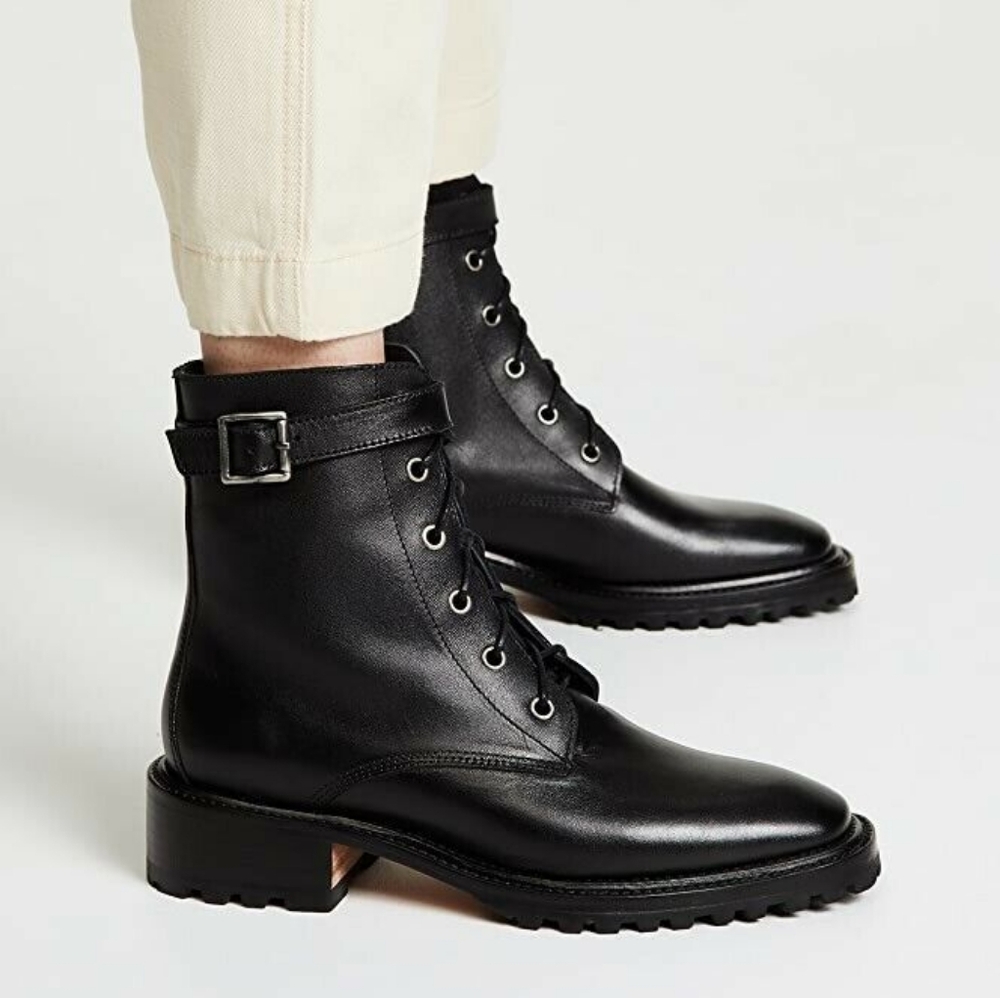 Rachel Comey Dame Leather Combat Boots